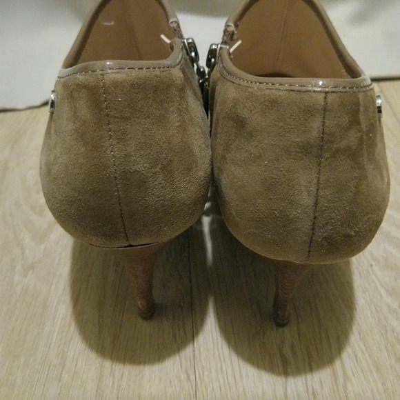 Calvin Klein Jenny Tan Suede Leather Ankle Boots - Picture 3 of 8